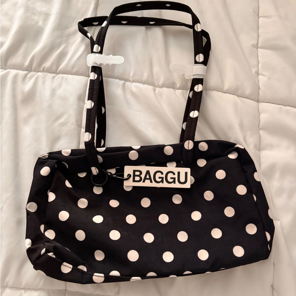 UO Exclusive Baggu Black Polka Dot Bowler NWT